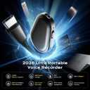 136GB Magnetic Voice Recorder - (9800Hours) Zutiifeu Voice Activated Recorder with DSP5.0 Noise Cancellation HD Audio Recorder for Classes, Meeting, Lecture, Daily Use Recording Device