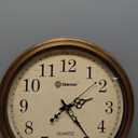 Geevon Vintage Wall Clock, Silent 18" Non Ticking Retro Round Clock Quartz Decorative Battery Operated Wall Clock for Kitchen, Office, Bedroom, Living Room, Classroom, Decor