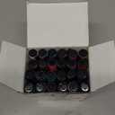 Loddie Doddie Chalk Markers - 24-Pack, 6mm Reversible Tips - Colored Chalk Pens for Art & Decor - Window Markers for Glass & Metal - Dry Erase Pens for Mirrors & More