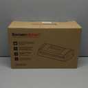 Bonsenkitchen Vacuum Sealer for Food, Easy-Lock Handle Vacuum Sealer Machine with Bag Clip, Built-in Cutter and Bag Storage for Sous Vide and Meal Prep, 1 Roll Bag & 10 Pre-Cut Bags, Silver