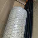 4x80FT Wire Mesh Temporary Fence with Columns, Hexagonal Garden Fence
