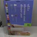 Ubbi Stainless Steel Diaper Pail, No Special Bag, Odor-Locking, Matte Ivory
