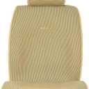 Sojoy IsoTowel Car Seat Cover, Microfiber Seat Protector with Quick-Dry Non-Slip Base,Car seat Protector for All Workouts, All-Weather Honeycomb Cloth (Tan)