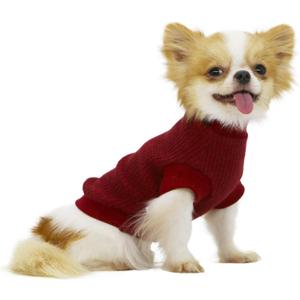 LOPHIPETS Lightweight Dog Sweaters for Puppy Small Dogs Puppy Chihuahua Yorkie Clothes-Red/S