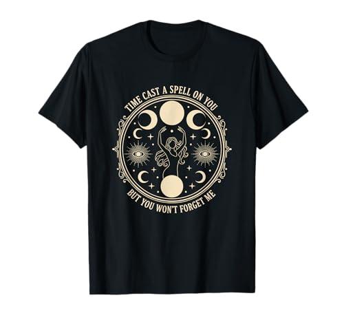 Time Cast A Spell On You But You Won't Forget Me Witchy Moon T-Shirt size Small
