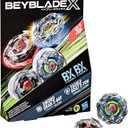 Beyblade X Tackle Goat 2-70N BX & Sword Dran 3-60F BX Takara Tomy Dual Pack Set, 2 Right-Spinning Tops, Battling Tops Game Toys, Ages 8+