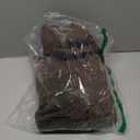 LAMIT 95 Inches Long Linen Curtains for Living Room, Back Tab and Rod Pocket Semi Sheer Curtains Light Filtering Farmhouse Drapes for Bedroom/Dining Room, Dark Brown, Set of 2, 52 x 95 Inch