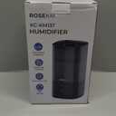 Humidifiers for Bedroom, 2.0L Cool Mist Humidifier for Home Plant and Baby Nursery, Quiet Ultrasonic Humidifier with 360 Nozzle, Auto Shut-Off, Filterless, Black