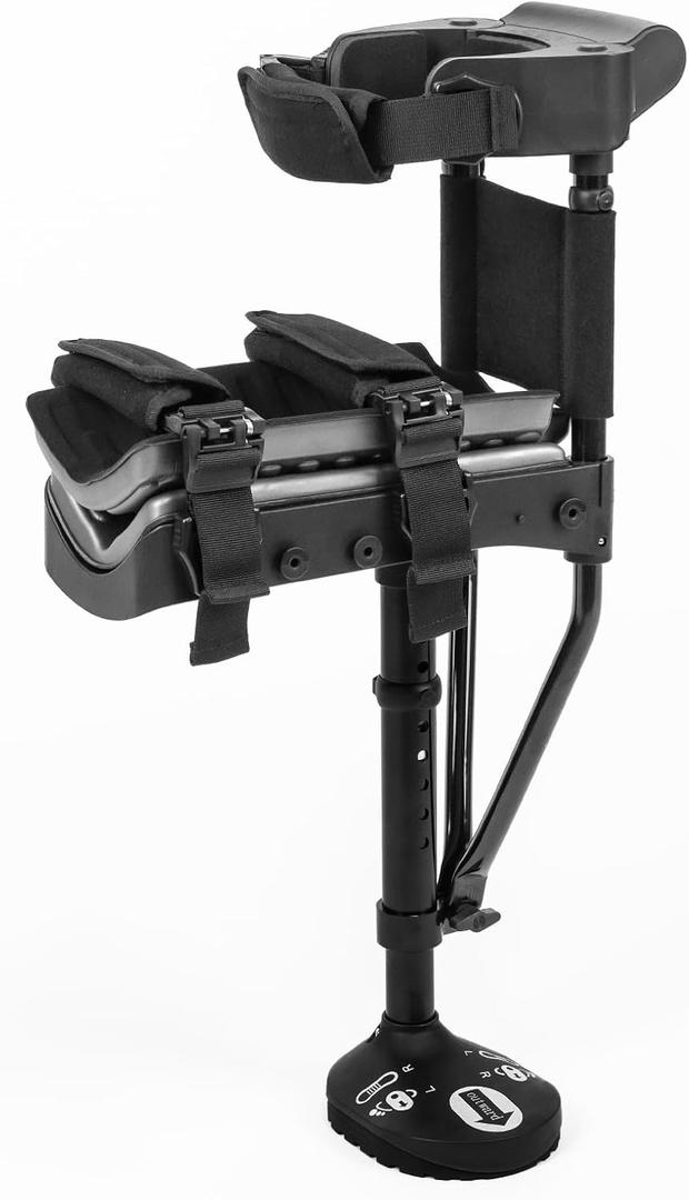 Hands Free Crutch with Double-Layer Cushion, Knee Crutches for Adults for Foot Surgery, Substitutes for Crutches and Knee Scooters, Not for Elderly or Balance-Impaired