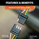 CURT 55316 Vehicle-Side Custom 4-Pin Trailer Wiring Harness for Select Ford F-Series, Cab and Chassis Pickup Trucks