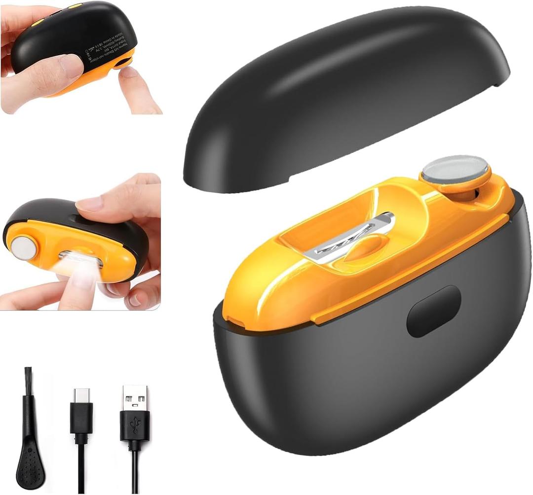 2026 Upgraded Electric Nail Clipper - Safe Electric Nail Trimmer with Grinder and Adjustable Speed,Electric Nail Clippers for Seniors, Quiet Pain-Free Trimming for Toes and Fingers