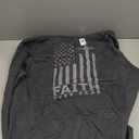 USA Flag Patriotic American Gift Faith Over Fear Prayer Pullover Hoodie L