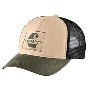 Carhartt Men's 105692 Canvas Mesh-Back Logo Graphic Cap