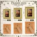 Novabright 8 Pcs Gold Vintage Picture Frames Gallery Wall Frame Set Antique Collage Photo Decor for Wall Mounting or Tabletop Display Multi Sizes for Gallery Living Room(8x10, 5x7, 4x6)