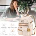 17.3 inch laptop backpack for women, Girls Backpack for School, Cute backpack for girls teens, School bookbag for Girls Teens college Students,school bag mochilas escolares para nias, Bookbag Beige