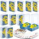 Mini Playing Cards Bulk  24 Pack Poker Cards Decks for Kids, Small Deck of Cards with Smiley Faces, Miniature Casino Game Packs, Cool Party Favors, & Novelty Gifts, Each Card is 2.25 Tall