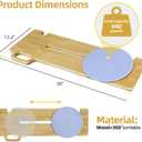 Transfer Board Patient Slide Assist Device for Transferring Patient Elderly, and Disabled from Wheelchair to Bed, Toilet, Bathtub, Sliding Boards Platform (30" x 12" x 0.7")