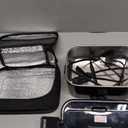 TRAVELISIMO Extra-Large Electric Lunch Box For Adults Holds up to 8 Cups - 100W Heated Lunch Box For Men 1.8L, Portable Food Warmer for Travel & Work, Loncheras Electricas Para Calentar Almuerzo (Black)