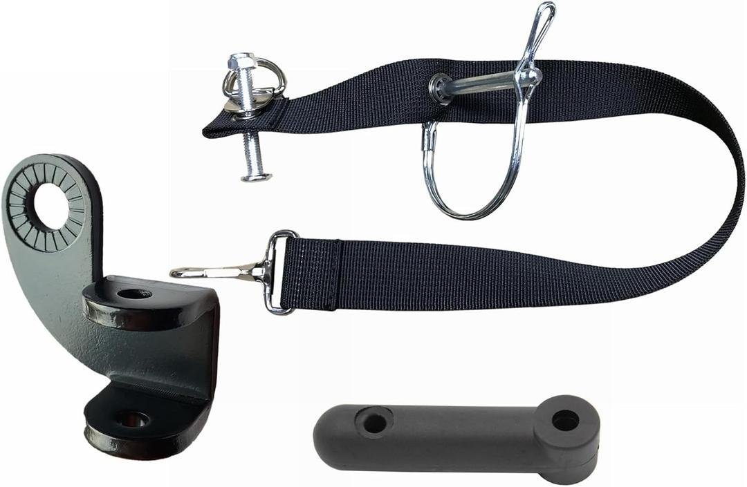 Steel Hitch and Flex Connector Set Compatible with Burley Bike Trailers and Other Similar Tow Arm Trailers