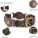 Women's Western Belt - Genuine Leather Adjustable Brown Cowgirl Belt Outfits with Chunky Buckle, Country Style for Jeans & Rodeo Outfits Fits Waist Sizes 28"- 34"
