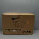 XL Enclosed Stainless Steel Litter Box with Lid, Light Gray