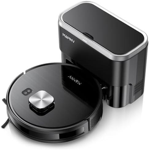 MAMNV Robot Vacuum and Mop, 11500 Pa Suction,  Robotic Vacuum with Smart LiDAR Navigation, 90 Day Self-Emptying,160 Min Runtime,App/Alexa/Voice Control, Ideal for Pet Hair, Carpet & Hard Floor