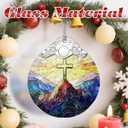 Christian Christmas Decorations - Jesus Home Decor | Cross Christmas Ornaments | Xmas Tree Ornament Religious Gifts | Christian Gifts | Easter Faith Cross Gift