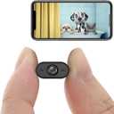 Mini Spy Cameras 1080P Indoor Hidden Camera Wireless, Mini Cameras, Home Security Cameras with Motion Detection, Night Vision, App Control Door Cam (Black)