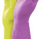 Mr. Clean Duet Reusable Latex Cleaning Gloves with Non-Slip Grip, 2 Pair, Small