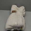 Sherpa Fleece Sofa Cover, Super Soft Funny Fuzzy Sofa Couch Covers, Warm Plush, Non-Slip Sectional Sofa Slipcover Furniture Protector for Kids, Pets(Beige White, 36"x 71")