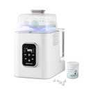 AURAKICH Baby Bottle Washer, Sterilizer & Dryer - All-in-One Pro Cleaning Machine with Fishbone Spray Arm, Self-Cleaning & AUTO Mode, Dual Water Inlet for Bottles, Breast Pump & Baby Essentials