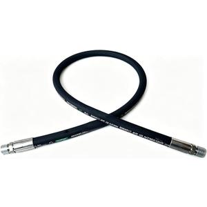 Autovo Hydraulic Hose 3/4" Hydraulic Hose with Male NPT X Male NPT 24" Long 3118 psi, Black