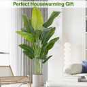 Lifelike Bird of Paradise Artificial Plant,6.6ft Faux Banana Leaf Tree with 15 Trunks - Perfect Indoor Silk Floor Plant for Home Decor in Living Room, Office, and Bedroom