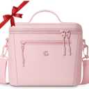 Insulated Lunch Box Bag Women Girls - Waterproof Leakproof Lightweight Reusable Cooler for School Work Picnic - Back to School (Small 8L, Pink)