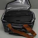 Nifogo Electric Lunch Box for Adults with 2 Stainless Steel Containers 1.8L 100W Heated Lunch Boxes for Men Electric LunchBox Food Heater Portable 12/24/110V for Work Car Truck (Black)