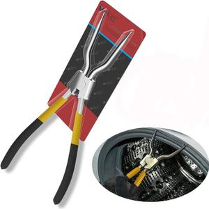 Moker Washing Machine Spring Expansion Tool, Spring Removal Tool for Inner/Outer Boot Seal Retaining Ring for LG Front Load Washers, Replaces OEM Tool 383EER4001A, 383EER4004A - Yellow