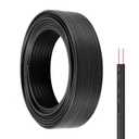 18 Gauge 2 Conductor Electrical Wire SPT-1 50Ft 18/2 Low Voltage Wire 18 AWG Flexible Wire Extension Cord Stranded Tinned Copper Wire for Lamp Lighting LED Strips Black