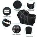 Car Seat Travel Bag with Wheels Fits All Nuna Pipa car seat and Base, Chicco Keyfit 35 and Anti-rebound Bar Base, Doona travel bag, Padded Infant Gate Check Bag with side pocket, Bumper Feet