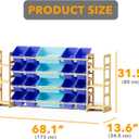 SpaceAid Toy Storage Organizer with 6 Shelves and 20 Bins, Toy Organizers Storage Bookshelf, Kids Bin Shelf Toys Box Bookcase for Bedroom Playroom Organization Room Decor, Blue and Navy Blue