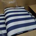 Chaise Lounge Cushions Outdoor Set of 2, 72"x22"x3" Patio Lounge Chair Furniture Cushions with Washable Covers for Pool, Patio, Lawn (Blue+White Stripes, 2 Pcs), 71"x22"x3"