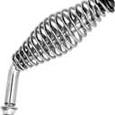 5 inch Stainless Spring Handle with 1/2" Steel Rod for Wood Stove Handles Replacement, Fireplace Damper Handle Grill Handle for BBQ Grill, Trailers, Smokers, Cabinets, Custom Metal Projects, Furnaces