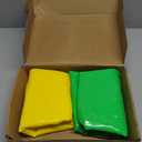 Jenaai 2 Pcs 30 Inch Large Bouncy Balls Giant Inflatable Rubber Kickballs Big Outdoor Exercise Jumping Hopping Ball for Outdoor Activity Sports Party Decor(Orange, Green)