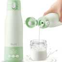 CapyBud Portable Bottle Warmer, 12Oz Cordless Travel Bottle Warmer for Breastmilk, Formula, Water, 9000mAh Long-Lasting Battery, 3Mins Fast Heating, 5 Levels Smart Temp Control, Keep Warm On The Go
