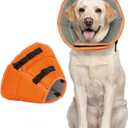 Dog Cone Collar After Surgery for Large Dogs, Adjustable Soft Cone for Dogs to Stop Licking, Professional Elizabethan Collar for Pet, Recovery Cones for Wound Healing & Hot Spots