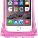 AquaVault 100% Waterproof Floating Smart Phone Case & Money Pouch - Fits All Phones - Made from Premium Heavy Duty PVC for Added Drop Protection - Includes Adjustable Neck Strap. Pink 50pcs