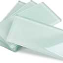 Glass Subway Tile 3 x 6 Inch Pale Green for Kitchen Backsplash Bathroom Wall Pack of 32 Sheets