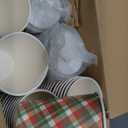 300 Pcs/100 Sets Christmas Coffee Cups with Lids and Sleeves 12 oz Disposable Christmas Paper Cups Party Drinking Cups for Hot and Cold Drinks Chocolate Coffee Tea Beverage Bar Supplies (Shiny)