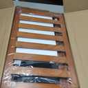 2 Pack Bamboo Luggage Rack for Guest Room, 26.77" Folding Wide Suitcase Stand with Storage Shelf, Thickened Luggage Stand Holder for Bedroom Hotel, Luggage Rack for Suitcases (Brown)