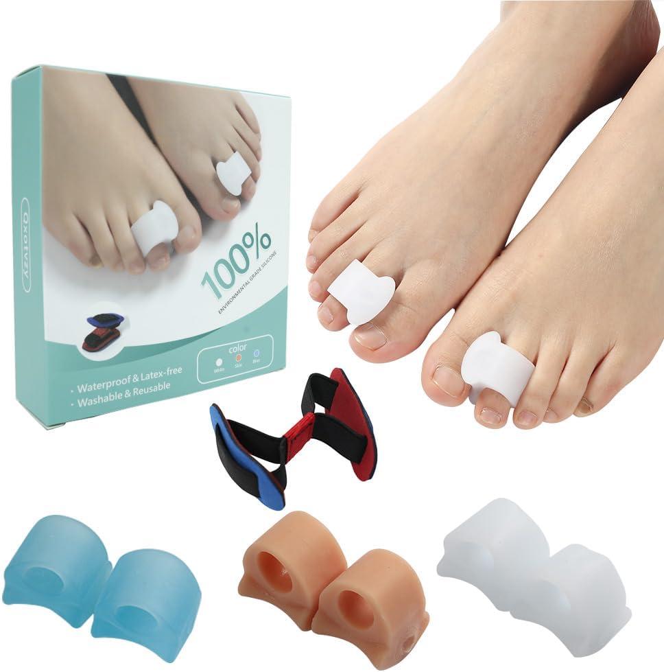 Hammer Toe Straightener Corrector, Pack of 7 Toe Separators for Overlapping Toes, Hammer Toe Straighten Big Toe Alignment, Toe Spacer