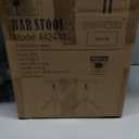 Topower Industrial Retro Vintage Farm Wooden Tractor Stool Kitchen Swivel Height Adjustable bar Stool (Antique Red)